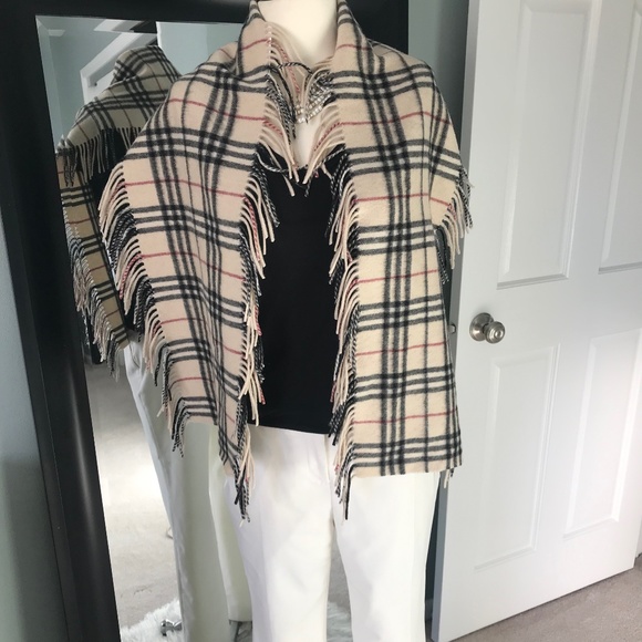 Boutique Accessories - Classy Novacheck Multi-wear Wool Fringe Scarf